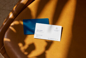 Langdale Chase business card by the Fabl